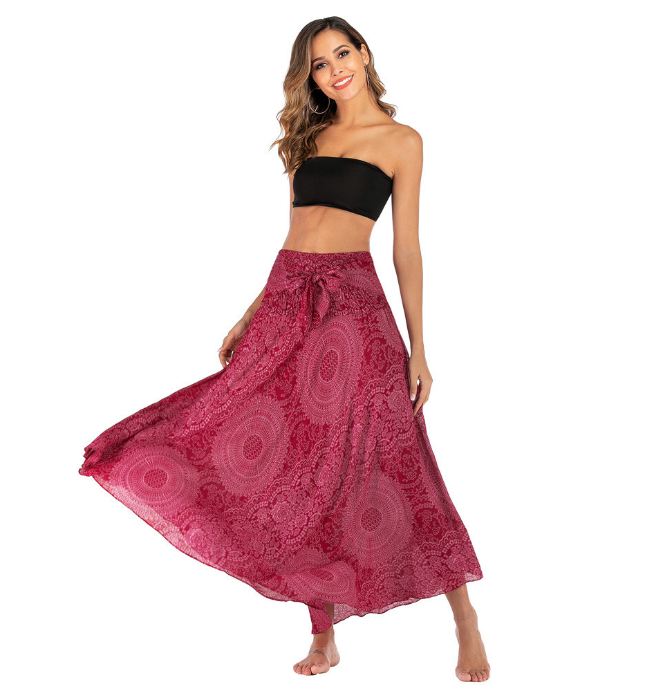 wadifarab Long Hippie Bohemian Skirt