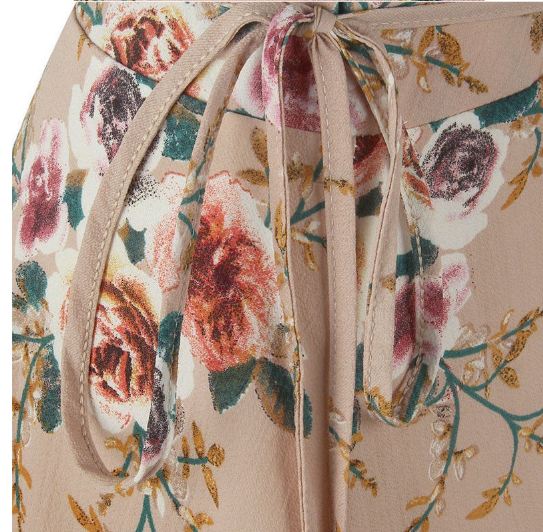 wadifarab High Waist Floral Long Skirt