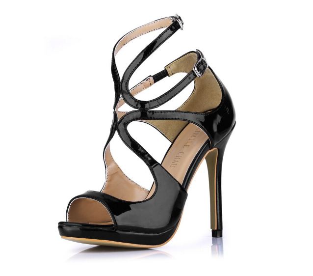 wadifarab Black High heel sandale