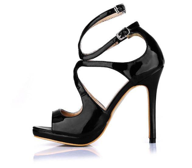 wadifarab Black High heel sandale